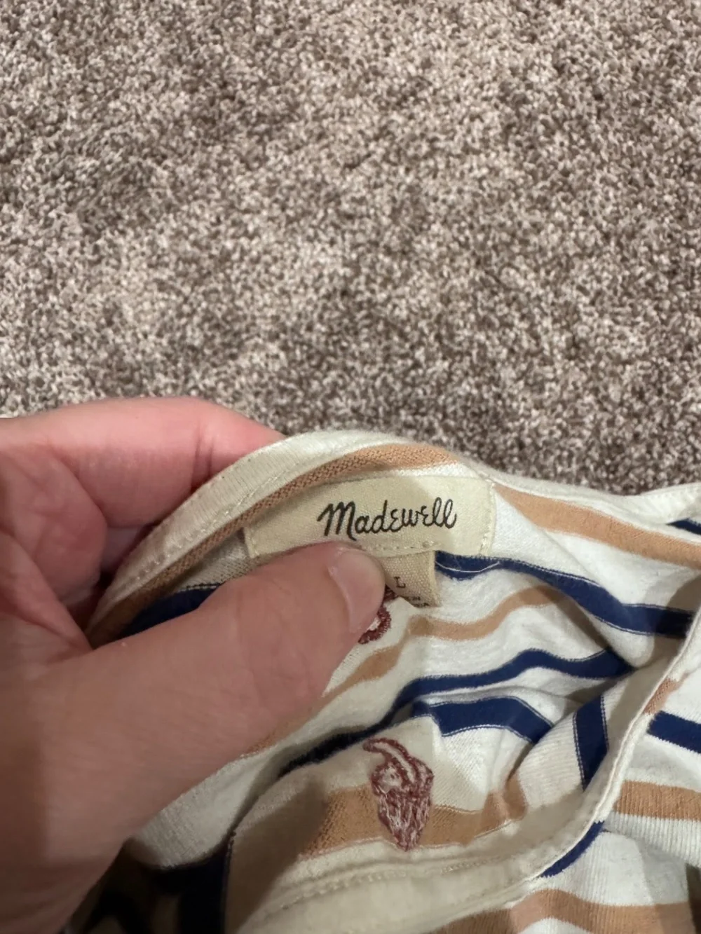 Mushroom striped shirt Madewell